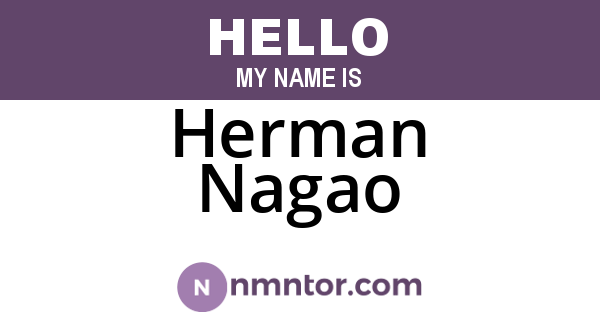 Herman Nagao