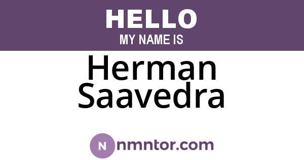 Herman Saavedra