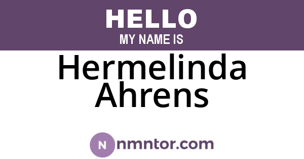 Hermelinda Ahrens