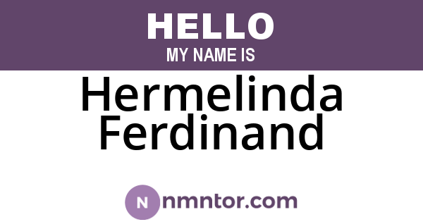 Hermelinda Ferdinand
