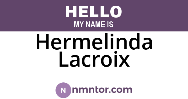 Hermelinda Lacroix