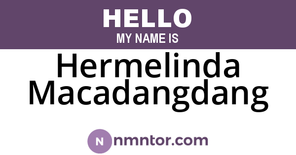 Hermelinda Macadangdang