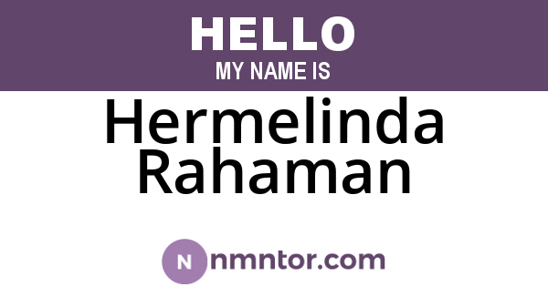 Hermelinda Rahaman