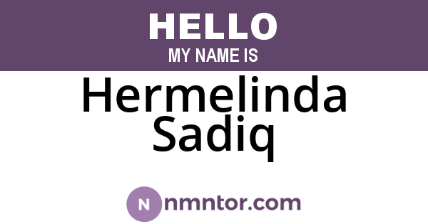 Hermelinda Sadiq