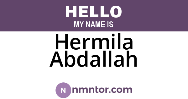 Hermila Abdallah
