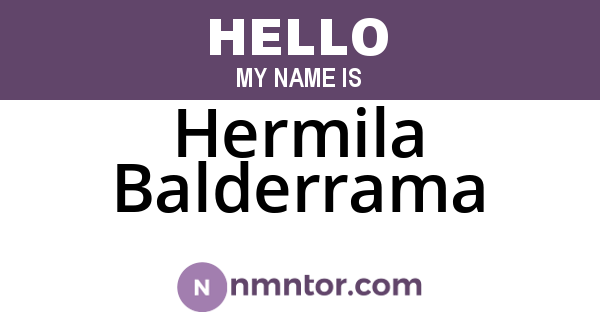 Hermila Balderrama