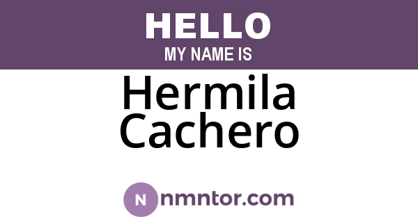 Hermila Cachero