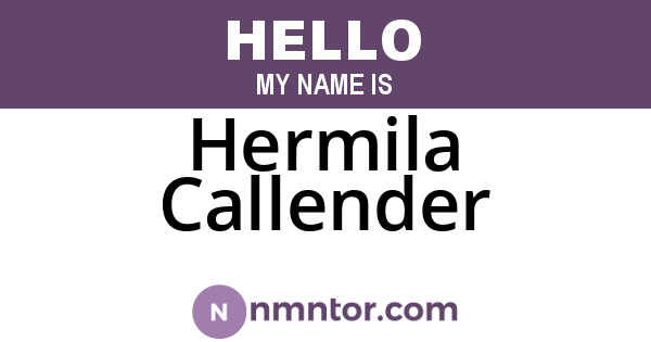 Hermila Callender