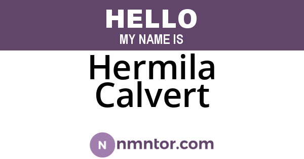 Hermila Calvert