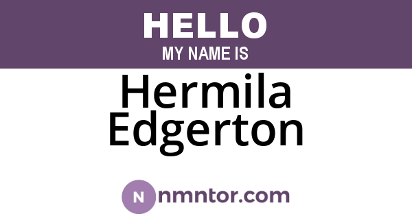 Hermila Edgerton