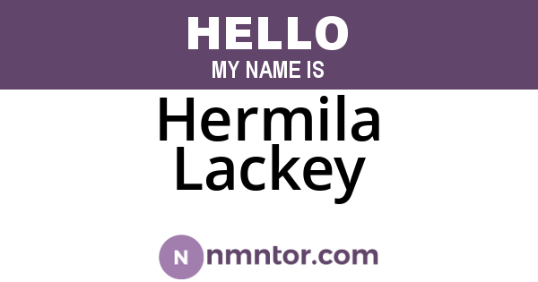 Hermila Lackey