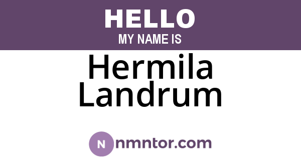 Hermila Landrum
