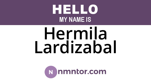 Hermila Lardizabal