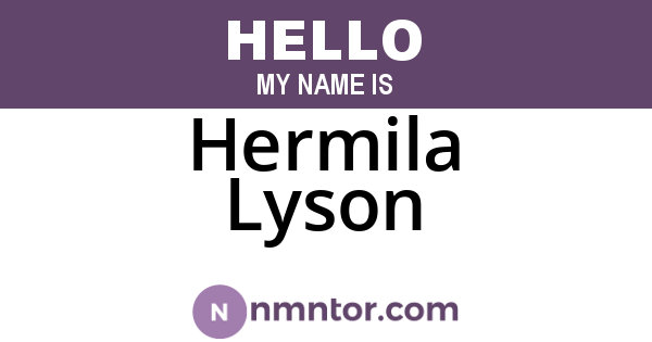 Hermila Lyson