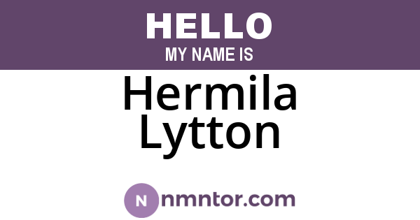 Hermila Lytton