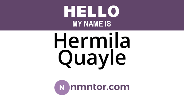 Hermila Quayle