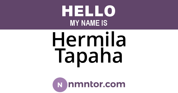 Hermila Tapaha