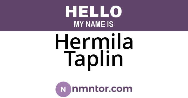 Hermila Taplin