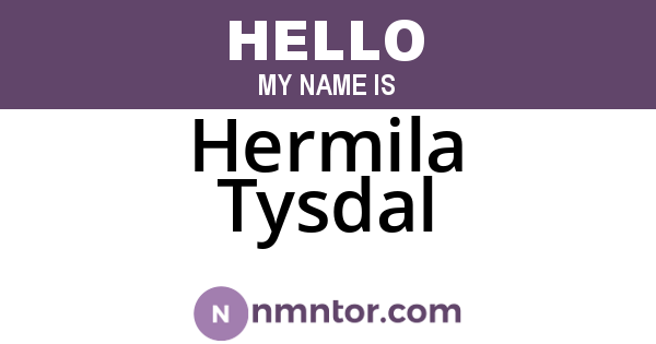 Hermila Tysdal