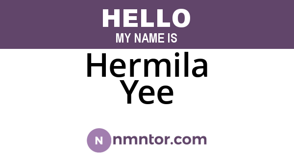 Hermila Yee