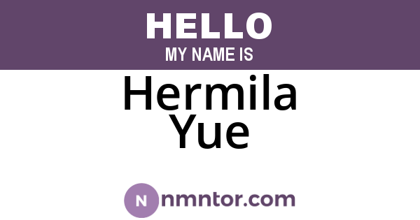 Hermila Yue