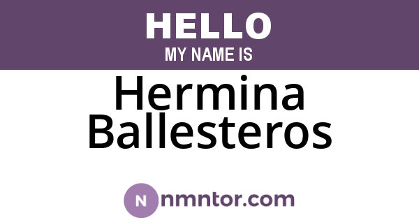 Hermina Ballesteros