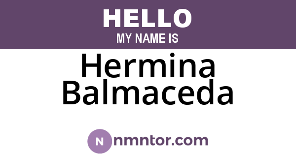 Hermina Balmaceda