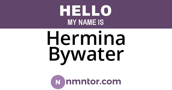 Hermina Bywater