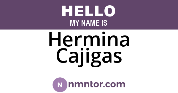 Hermina Cajigas