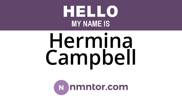 Hermina Campbell