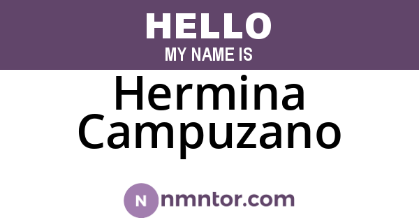 Hermina Campuzano