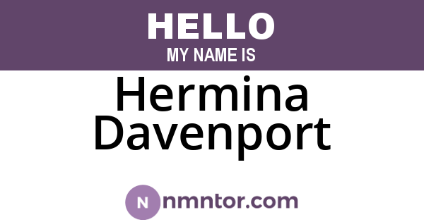 Hermina Davenport