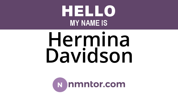 Hermina Davidson