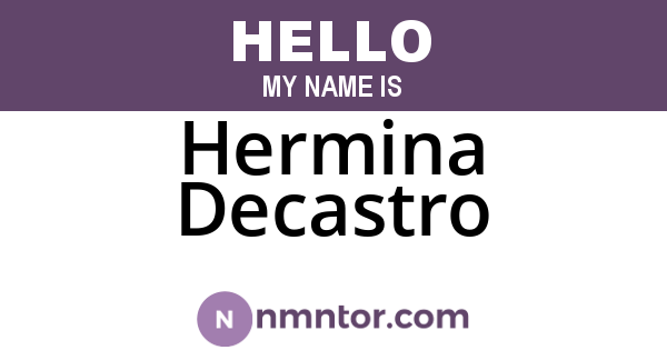 Hermina Decastro