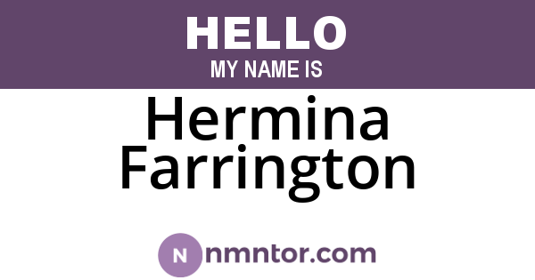 Hermina Farrington