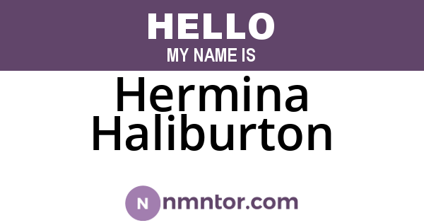 Hermina Haliburton