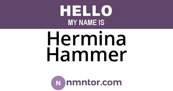 Hermina Hammer