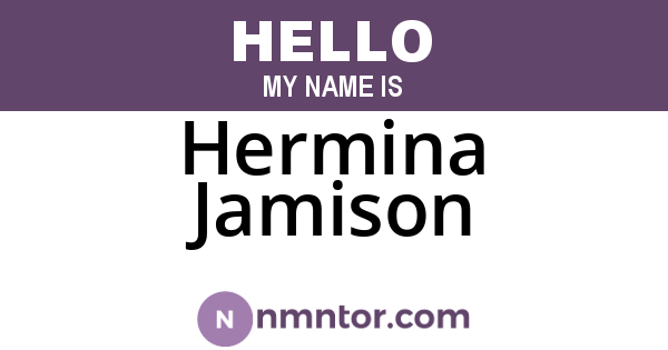 Hermina Jamison