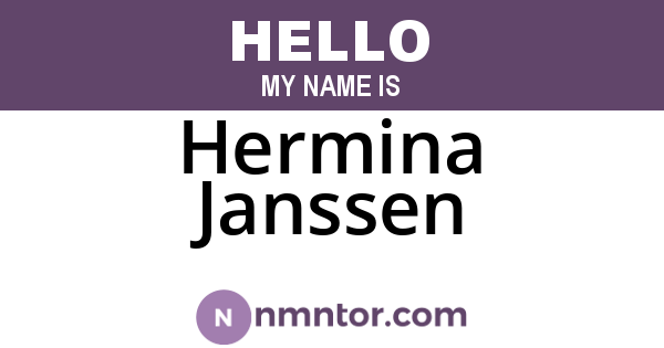 Hermina Janssen