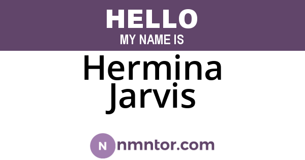 Hermina Jarvis