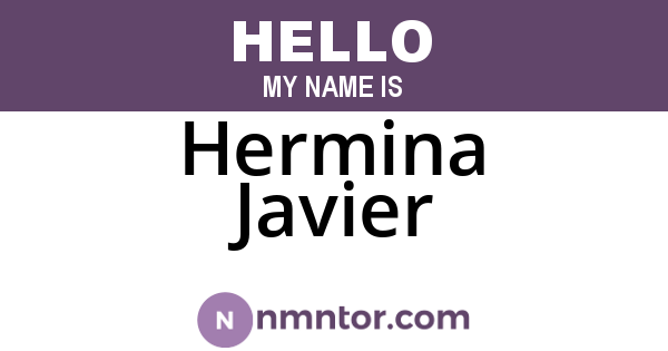 Hermina Javier