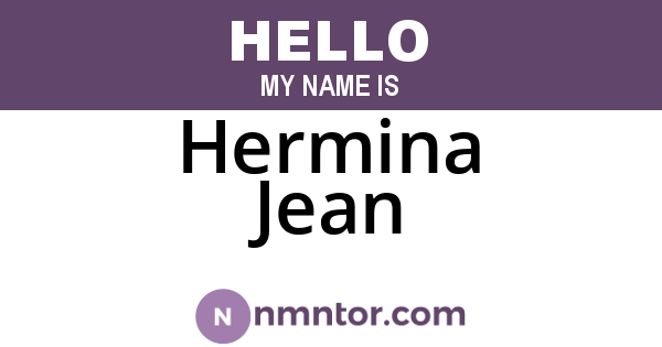 Hermina Jean