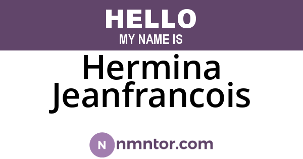 Hermina Jeanfrancois