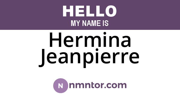 Hermina Jeanpierre