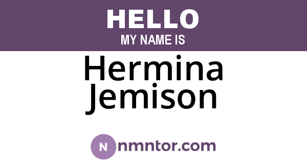 Hermina Jemison
