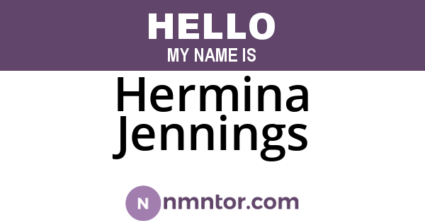 Hermina Jennings
