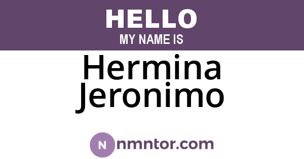 Hermina Jeronimo