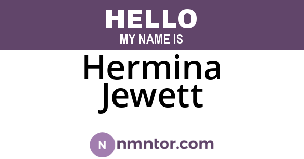 Hermina Jewett