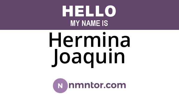 Hermina Joaquin