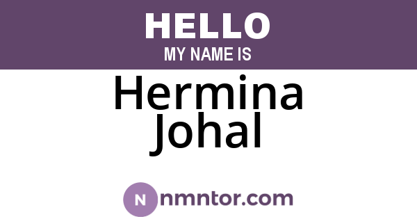Hermina Johal